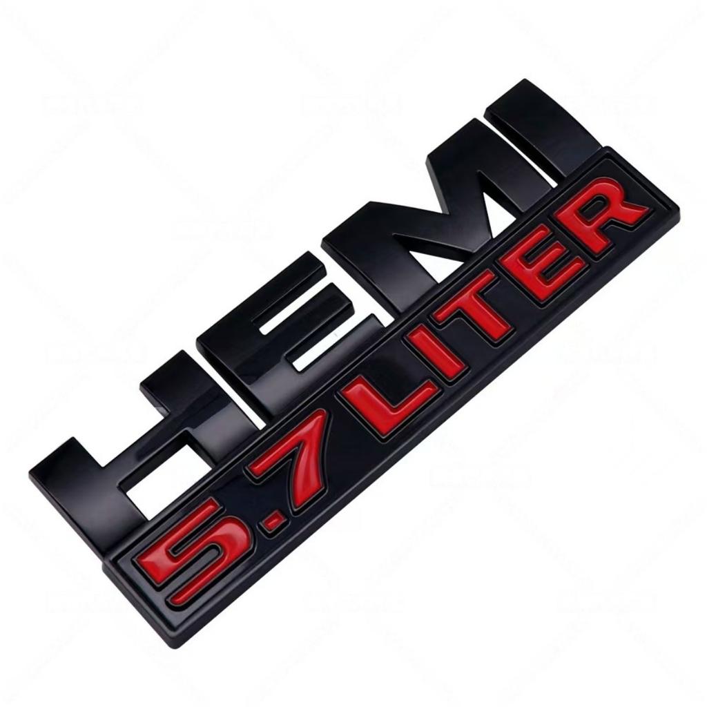 3D Metal 5.7 Liter Badge Sticker Side Fender Rear Trunk Emblem Decal