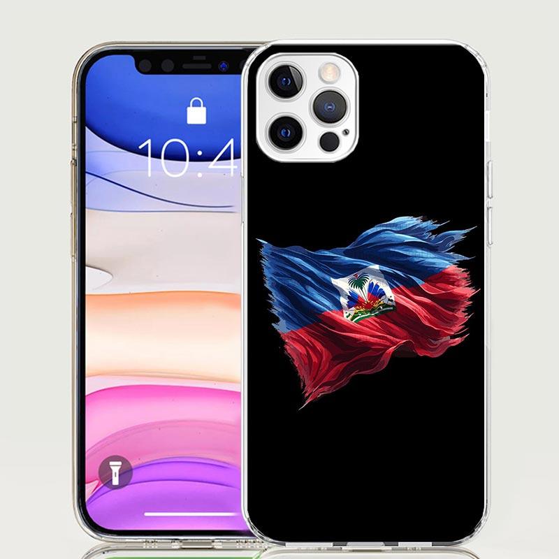 Haiti Haitian Flag Phone Case For iPhone 17 Air 16 15 Plus 11 14 Pro Max 13 Mini 12 7 8 + SE Pattern Art Customized Cover 17 Air
