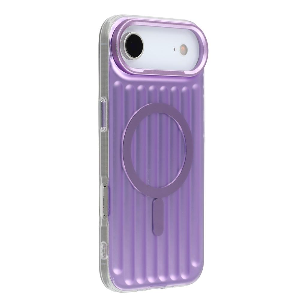 For iPhone 17 Air Case Compatible with MagSafe Luggage Texture IMD TPU Phone Back Cover