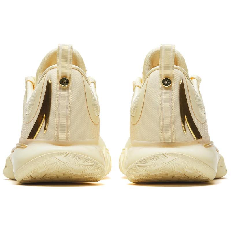 Anta GH5 Shock Absorbers Rebound Low Top Basketball Shoes Men's Gold Sneakers 112431115-7