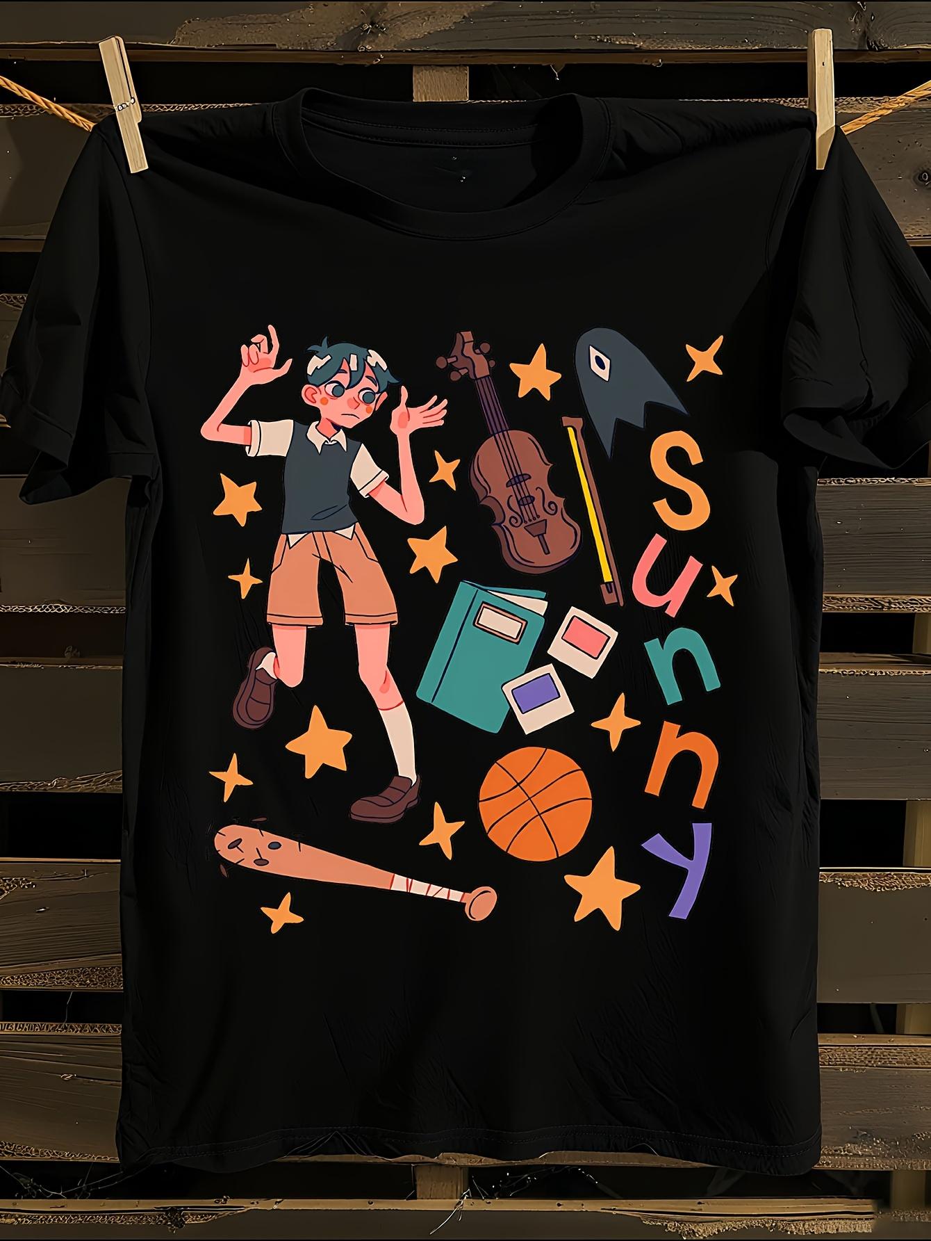 Harajuku Game Omori Anime T-shirt M