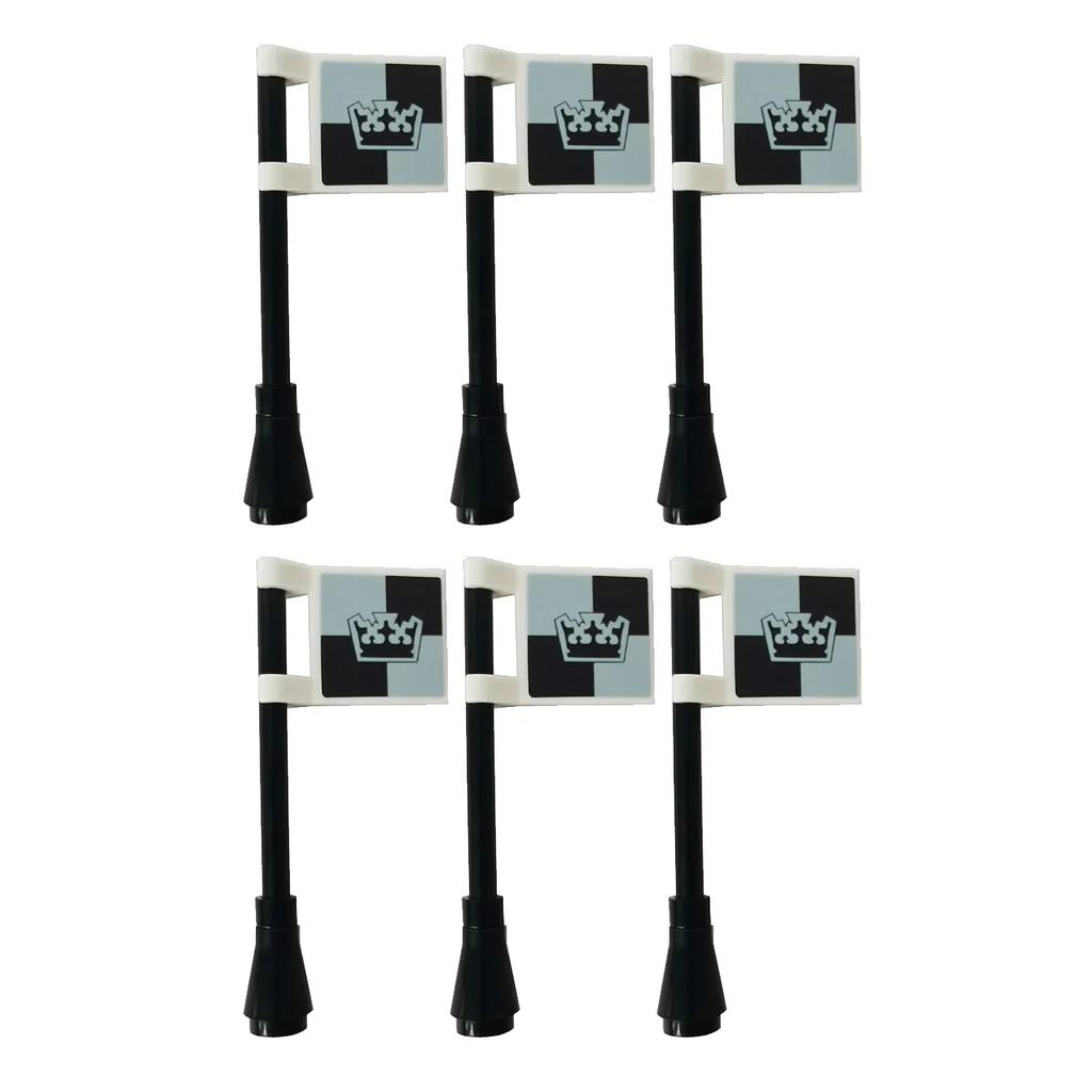 Klocki Budowanie Flag Miasta-Państwa Średniowieczne Postać Wojskowa Flaga Broń Starożytne Święte Cesarstwo Rzymskie Jerozolima Rycerz Świętego Łazarza Legion Zabawka