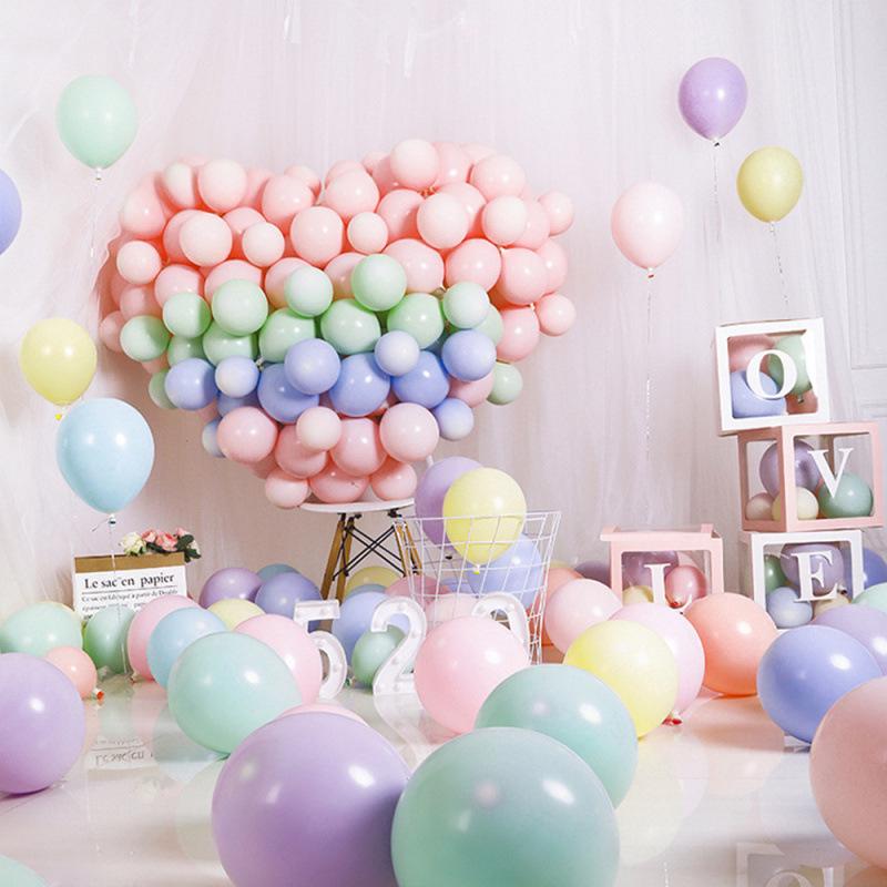 Colorful Macaron Balloons - 5" 10" 12" 18" for Birthday & Wedding Decorations