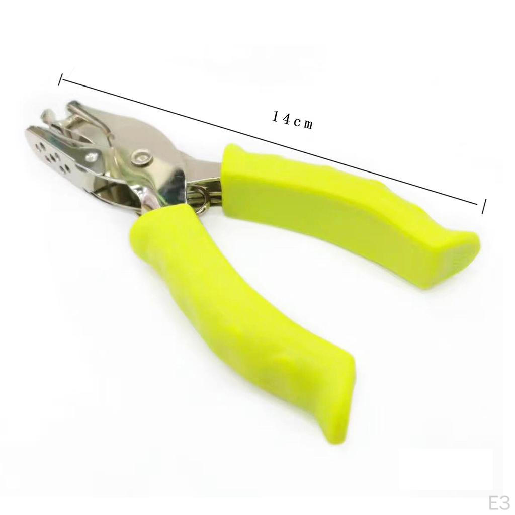 Handheld Tiny Shaped Circle Punchers Single Hole Paper Punch for 8 Sheet Tags Clothing Ticket
