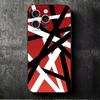 Eddie Van Halen Graphic Guitar Soft Phone Case for iPhone 16 16E 17 Air 15 Pro Max 14 Plus 13 Mini 11 12 7 Black Cover Back Shel