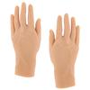 1 Pair Silicone Male Hand Model Simulation Silicone Artificial Hand Model Reusable Mannequin Hand for Festival Props