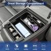 For -2024 Chevy Colorado Car Center Armrest Storage Box Organizer Tray Black