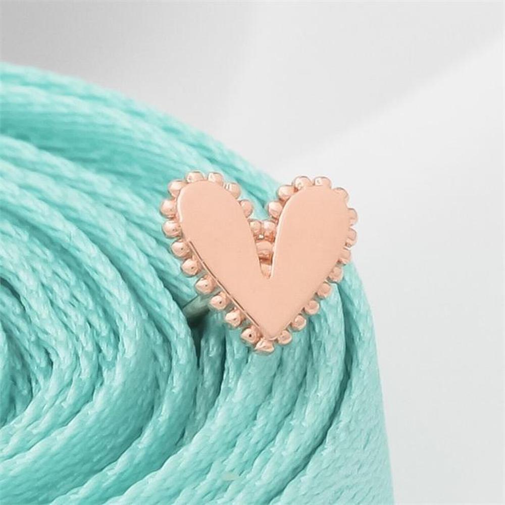 [Onm] Onm 14K Gold Needle Ruby Heart Rose Gold Basic Piercing (S9593981)