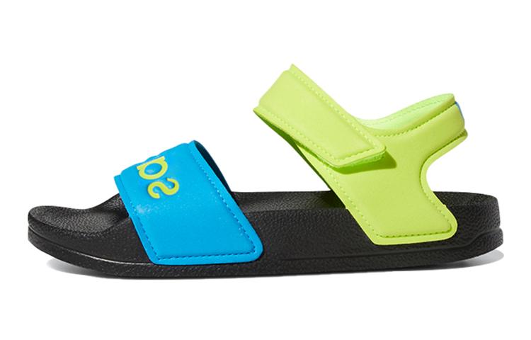 Adidas Adilette Synthetic Leather Slip Resistant Children s Sandals Blue Green Kids  FY8850 30.5