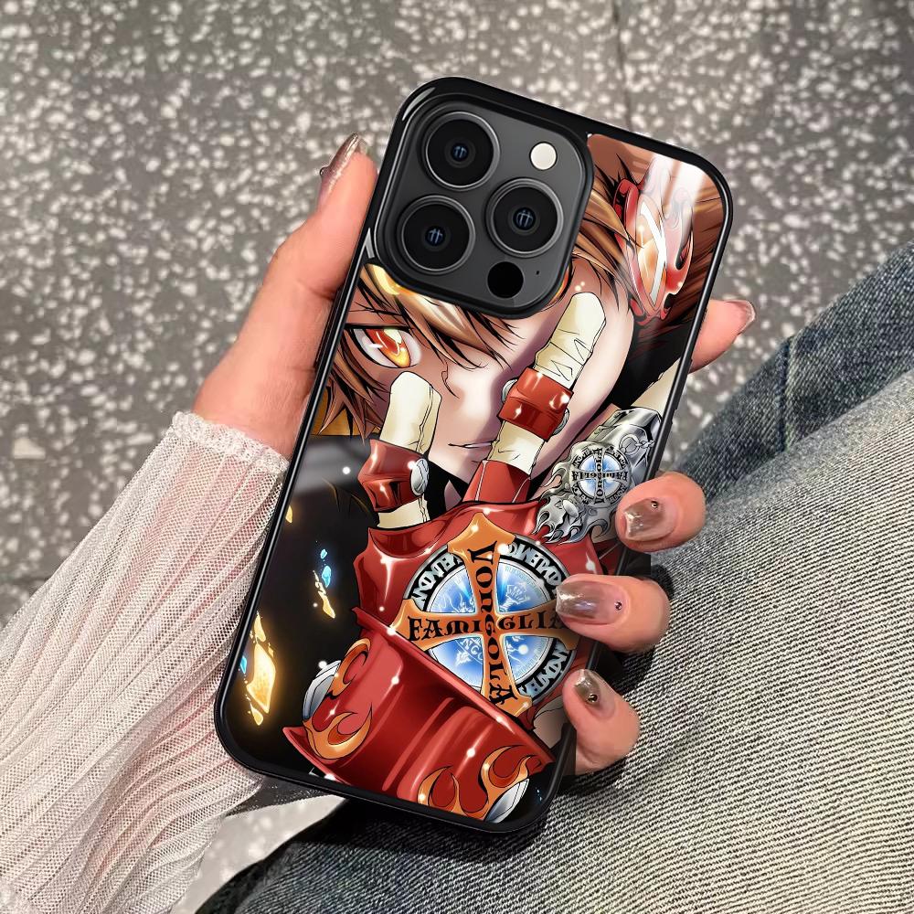 Katekyo Hitman Reborn Phone Case For iPhone 16 15 14 13 12 11 Pro Xs Max Mini Plus Antislip Shockproof Hard Funda