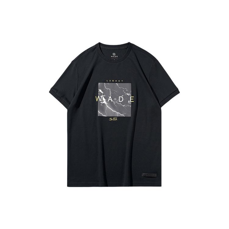 Li-Ning Way of Wade Flash Printing Tee  Black  Men s AHSQ465-1 M
