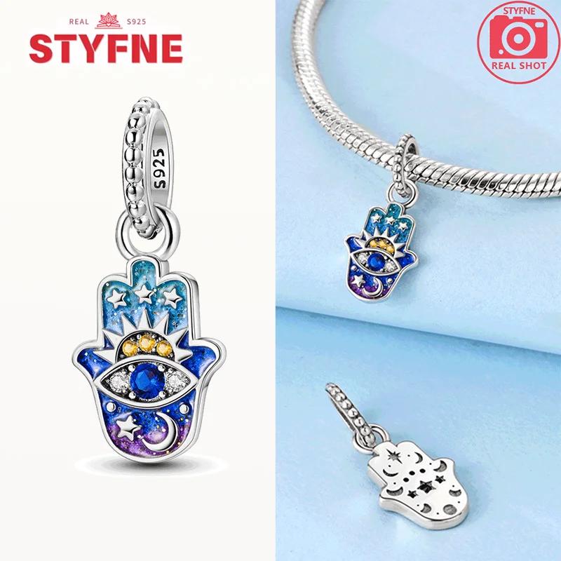 Copper Virgin Praying Hands Dangle Cross Pendant Beads Charm Fit Original Charms Bracelet Diy Fine Jewelryfor Women Gifts