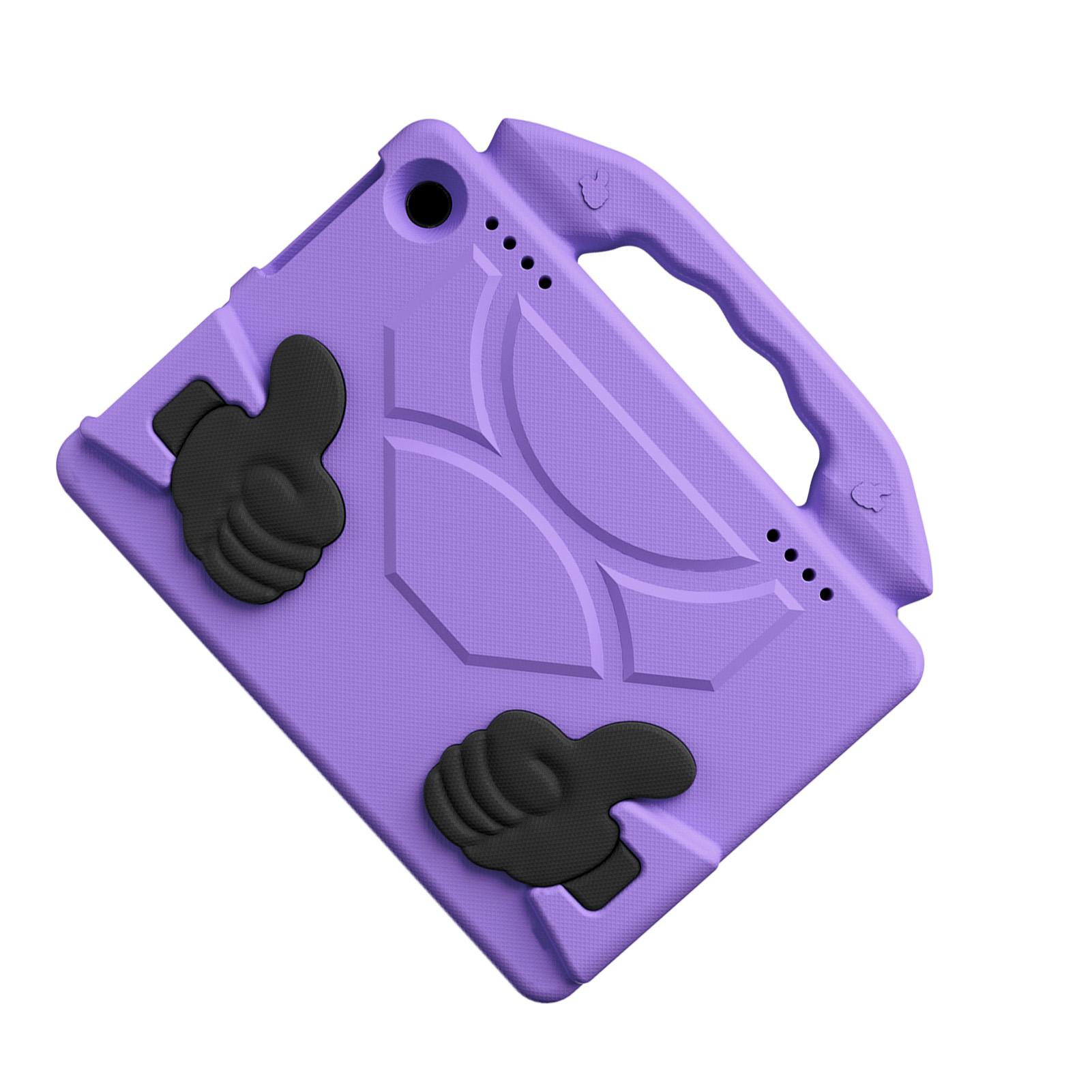 

Thumb Design Protective Case Fits for Kindle Fire HD8 HD8 Plus EVA Shockproof Protector with Rotatable Handle светло-фиолетовый