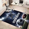 Dallas Cowboys Print Area Rug - Soft, Washable Non-Slip Indoor Mat for Office Chairs, Living Room, Home Office Decorative Rug