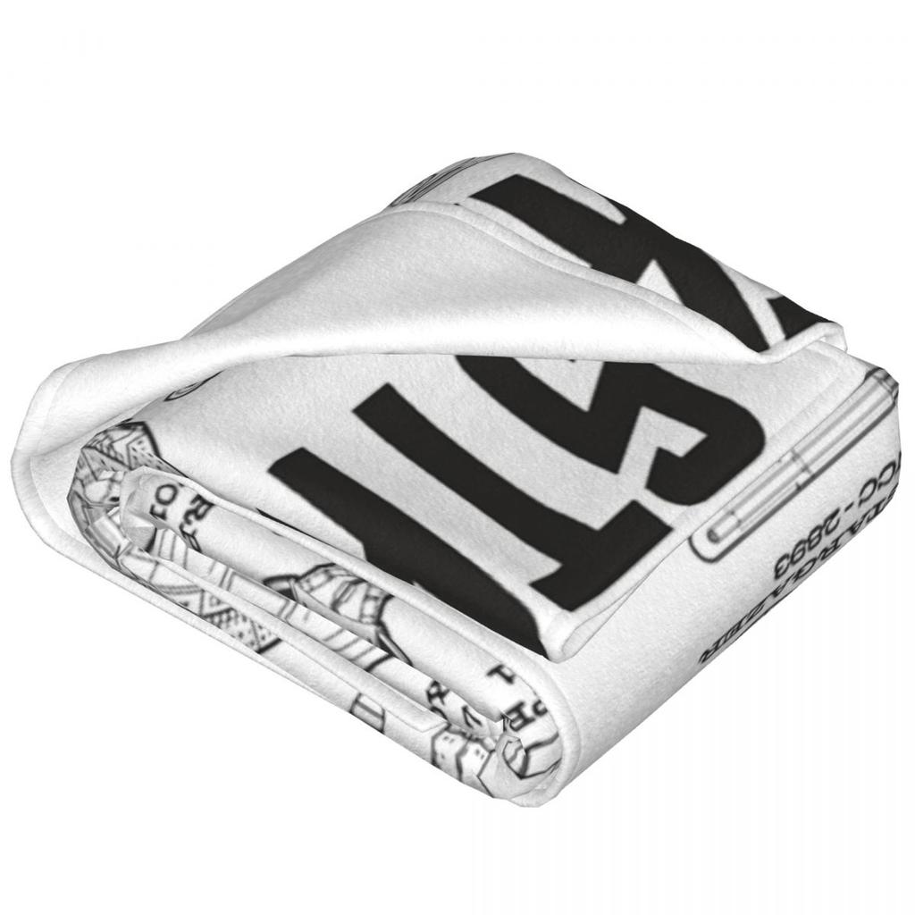 Stars Treks Ships Of The Past Schematics Fleece Throw Blanket Blanket for Home Couch Soft Bedroom Quilt