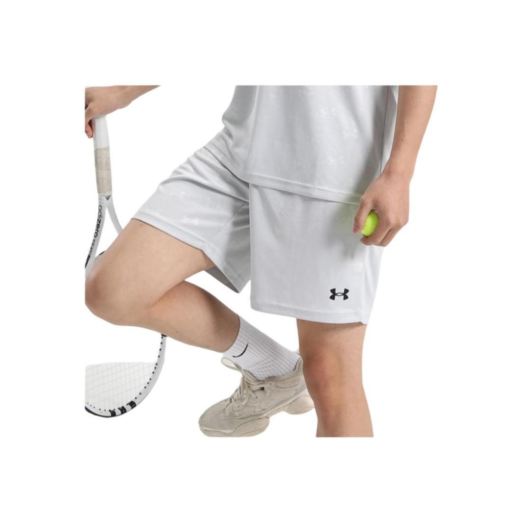 Under Armour Quick-Dry Breathable Running Training Printed Knit Shorts Unisex Shorts Light-Gray 21500231-009