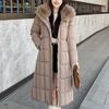 Detachable sleeves Plus Size L-7XL Fashion Woman Winter Coats With Belt Big Faux Fur Collar Long Parkas Hooded Loose Thick Female Jackets