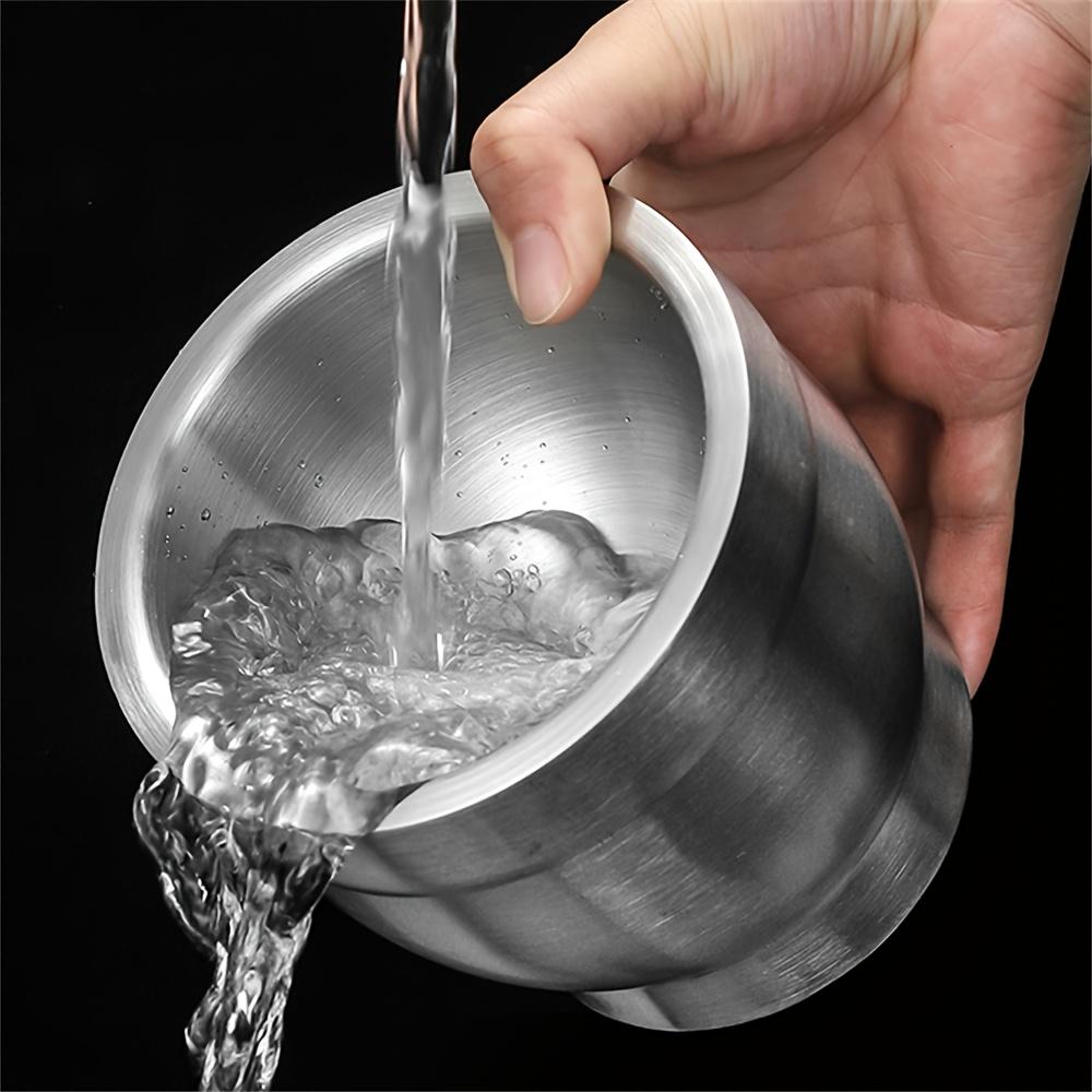 1pc Heavy Duty 304 Stainless Steel Manual Herb , Spice Grinder , Double Layer Thickened Design with Central Pestle ,Bowl, Non Slip Base for Garlic