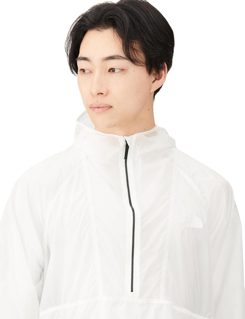 The North Face Free Run Size 2L Anorak, Unisex, Water-Repellent, Windproof, Lightweight, Clear,