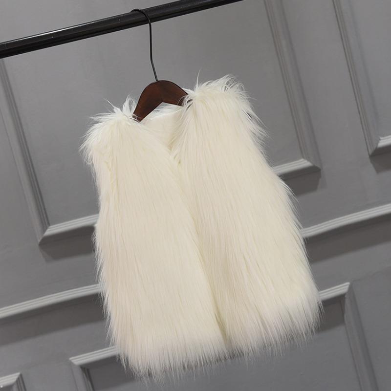 New children's autumn and winter new imitation fur vest coat imitation fox fur children's fur coat girls' clothing