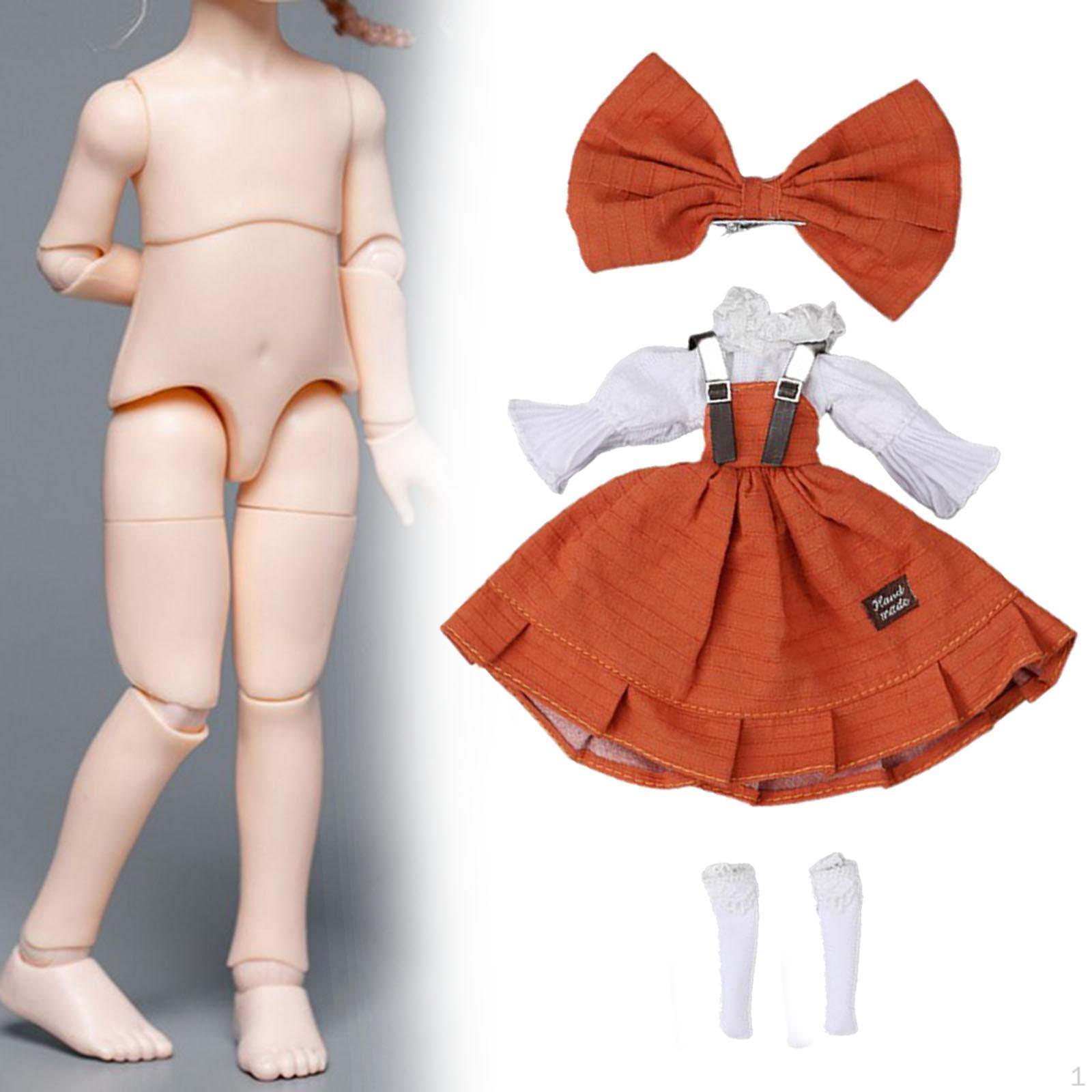 

Комплект одежды, Одевание, 1:6 Куклы Игрушки Одежда Костюмы Наряды Кукольные Юбки Suspenders Orange