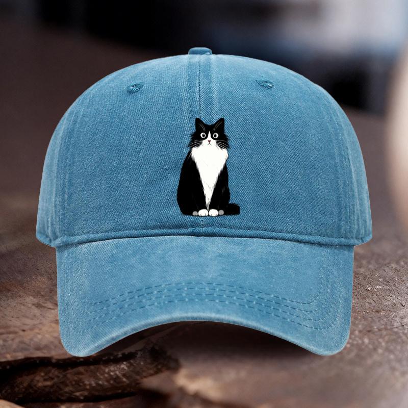 Pc Adjustable Hat with Cat Print Pattern Unisex And Women Outdoor Sports Style Ideal Gift for Weddings Parties Birthdays Raci