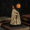 Lustige Halloween-Party-Dekoration, beleuchtete Geisterfigur mit Fernbedienung, Vintage-Harzstatue, leuchtender Kürbis, mysteriöse Feiertagsatmosphäre, Geschenk