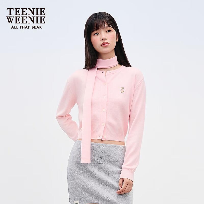 Teenie Weenie Bearnova Women's Cartoon Bear Scarf Cardigan
