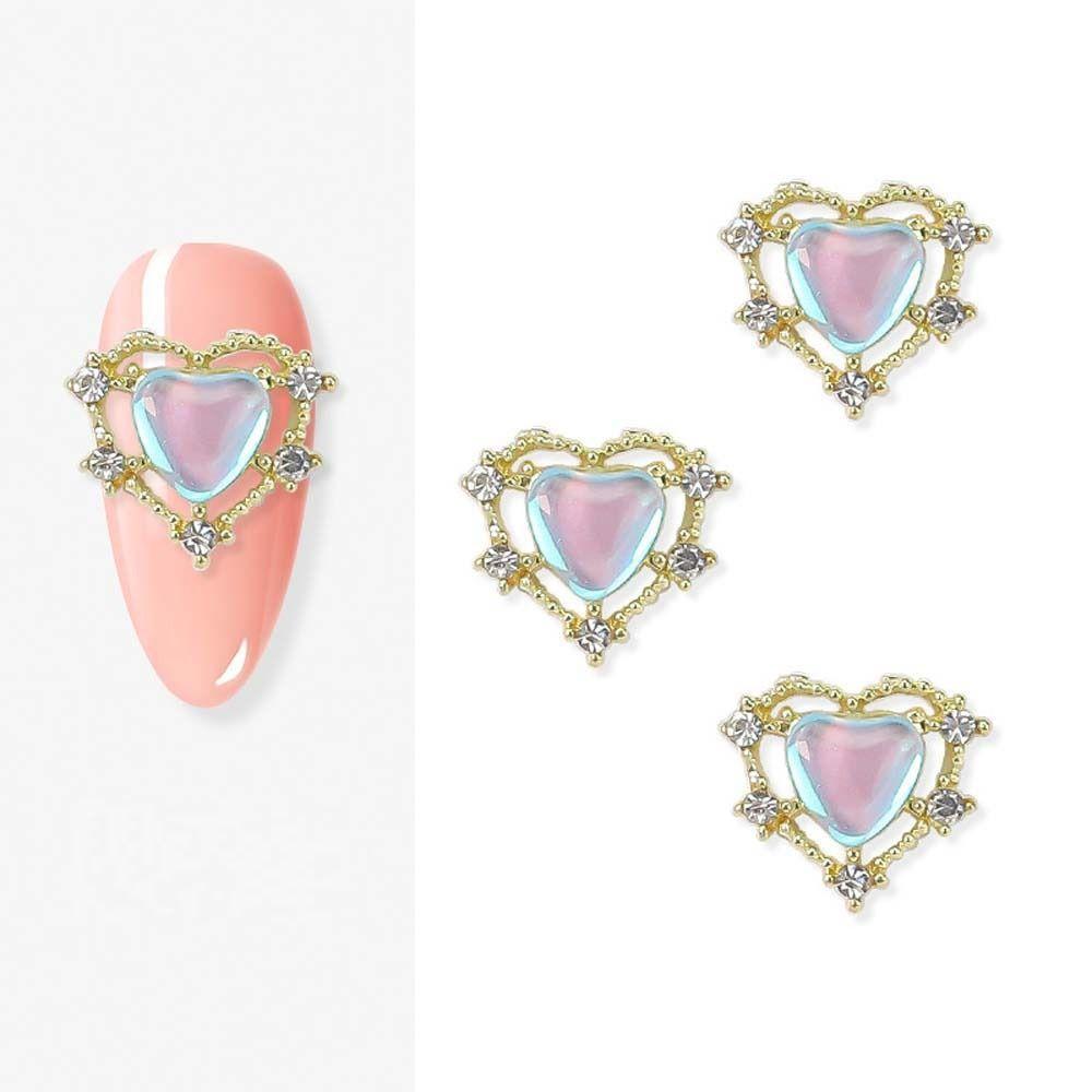 Manicure Accessories Nail Jewelry Rabbit Nail Decorations 3D Nail Art Drills Heart Nail Rhinestones