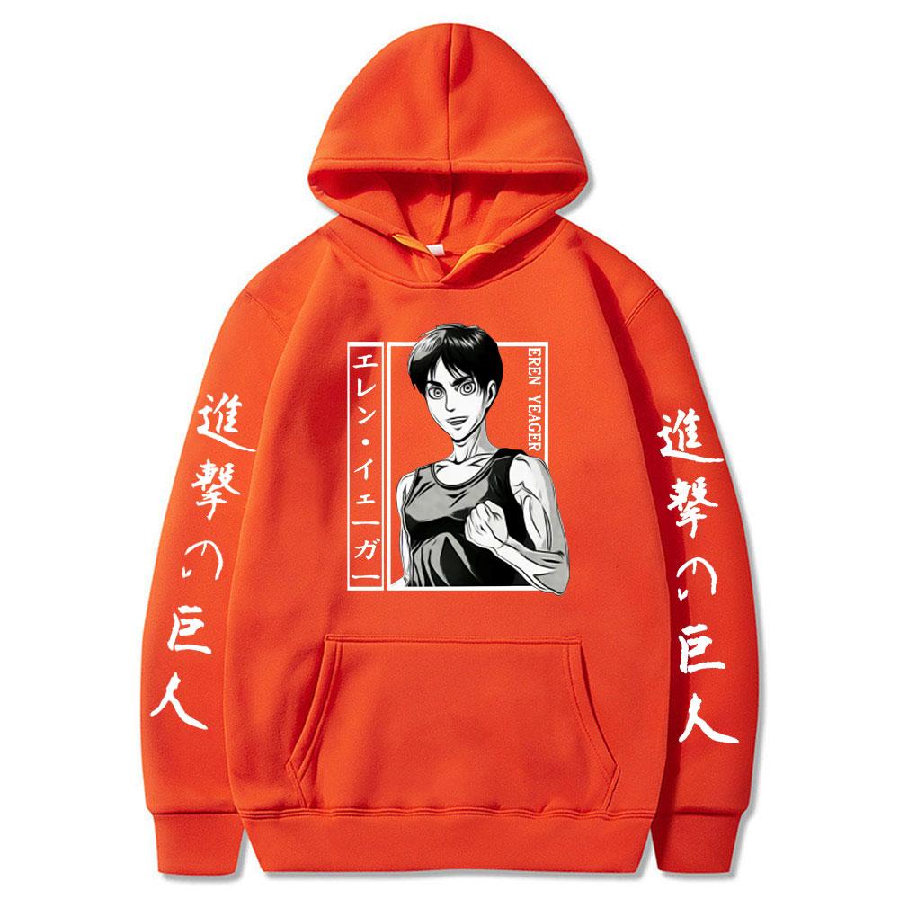 Attack On Titan Anime Hoodie Autumn Winter Casual Warm Hoodies Men Japanese Anime Eren Yeager Sweatshirt Hip Hop Hoody Male