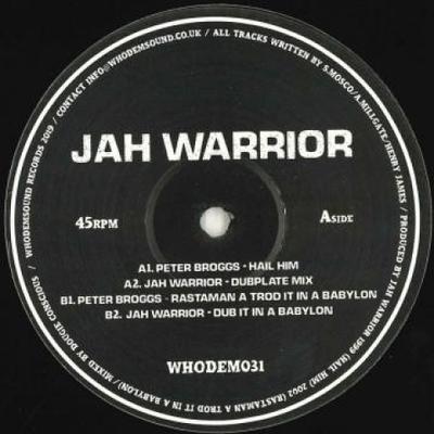 12inch Record PETER BROGGS, JAH WARRIOR - Hail Him; Dubplate Mix / Rastaman A WHODEM031 Who Dem Sound 2019 UK Reggae, Ska & Dub Used
