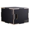 3 In 1 Plyometric Jump Box, 24/20/16 Inch Wooden Plyo Box, Platform & Jumping Agility Box, Anti-Slip Fitness Exercise Step Up Box for Home Gym