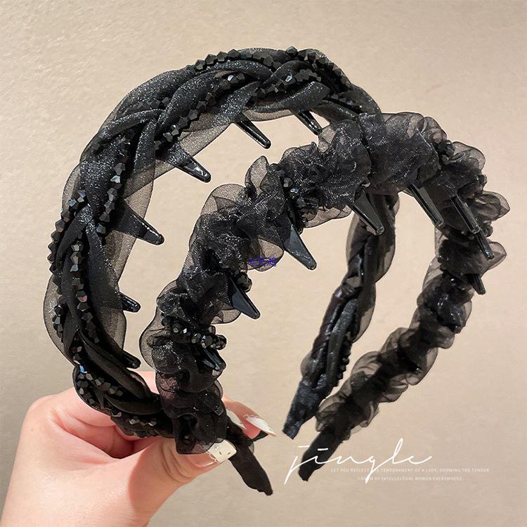 Paris Princess Headband: Louis Waves High-Top Feminine Fashion - New 2025 Style