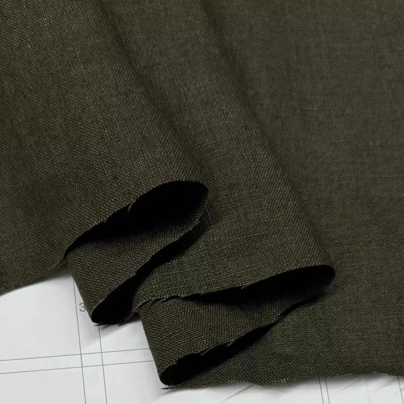 

Wide 140cm Pure Linen Fabric Washed Linen Comfortable Breathable Spring Summer Fabric DIY Dress Wide-leg Pants Jacket Clothing 100x140cm