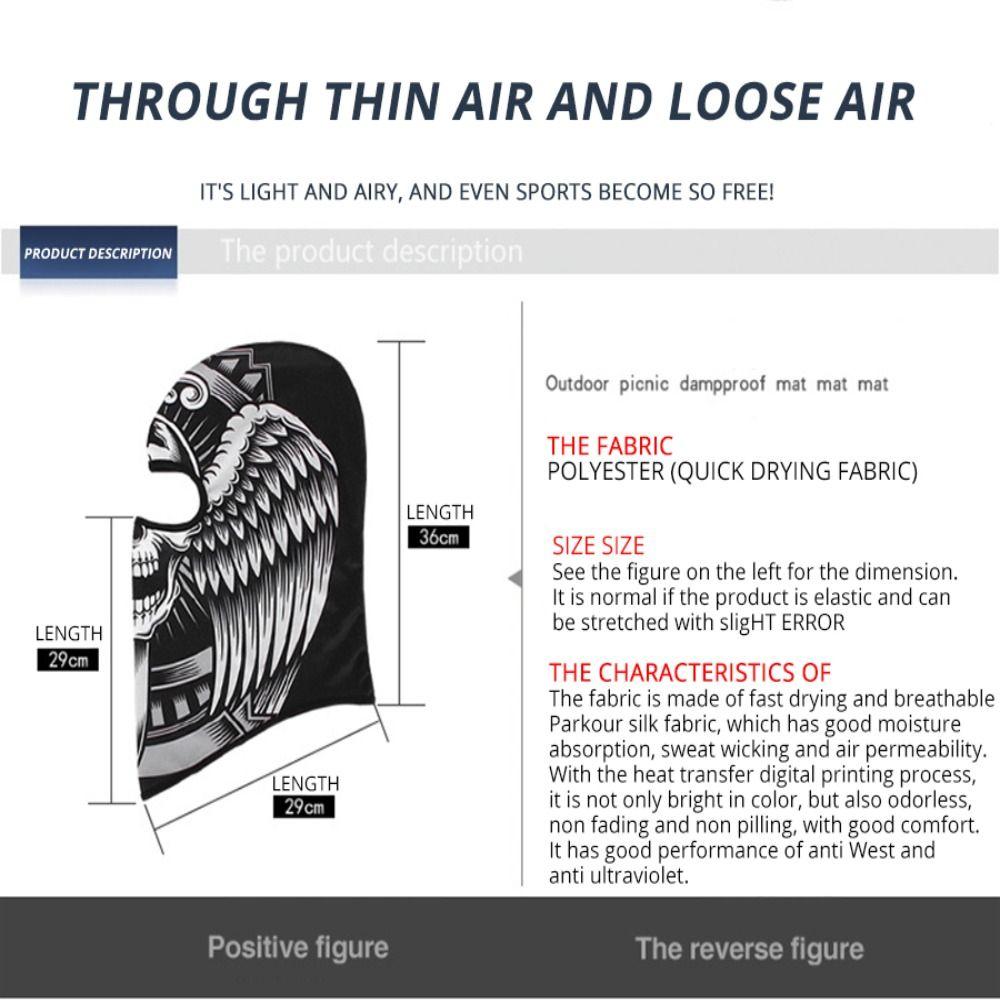 Cap Sunscreen Cycling Headgear Headwear Moto Full Face Mask Motorcycle Balaclava Helmet Liner