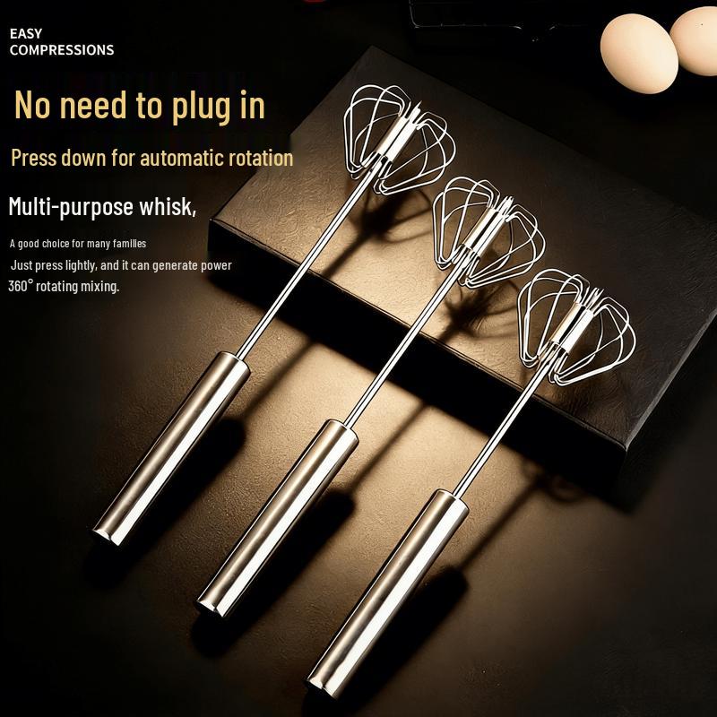 Canbo Press-Type Stainless Steel Egg Beater