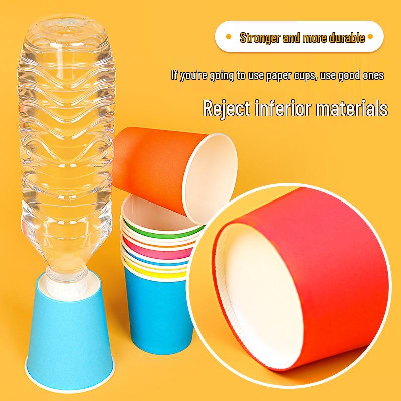 Children's DIY Craft Kit: Eco-Friendly Color Paper Cups for Kindergarten Art Projects