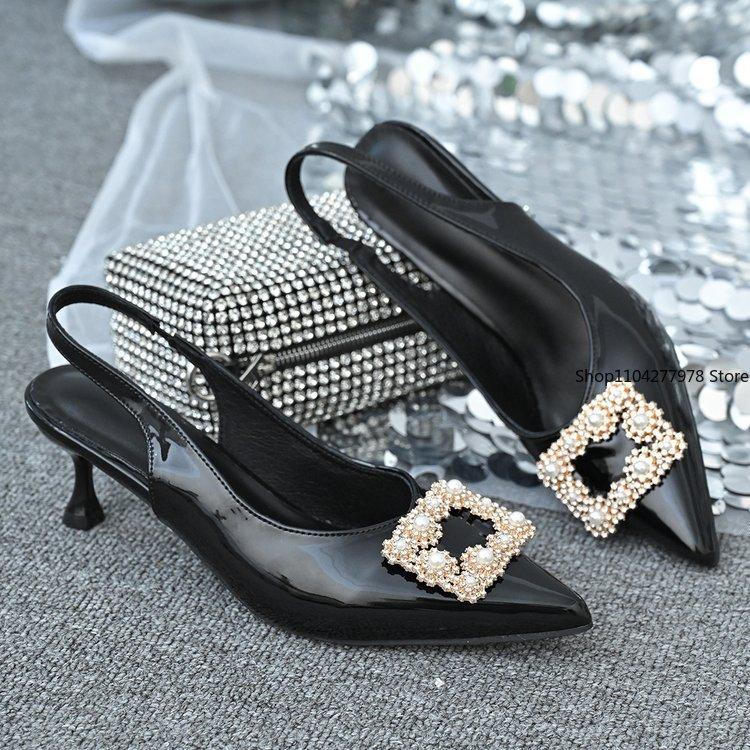 Mode 2025 Designer Damen Sandalen Elegant Büro Damen Schuhe Gladiatorsandalen Damen Stiletto Festkleid Pumps Tacones De Mujer