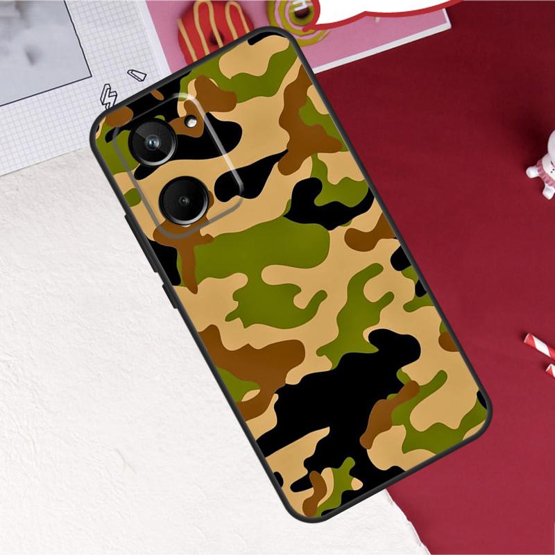 

Military Army Camouflage Pattern For Realme GT7 Pro 15 10 11 12 13 14 Pro Plus C67 C65 C63 C61 C55 C53 C51 C35 C75 C71 Case Realme 13 Pro Plus