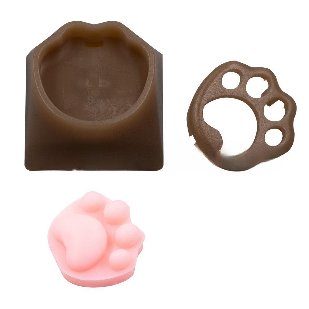 10/20PCS Cute Silicone Cats Claw Keycaps for Mechanical Keyboards Soft Design DIY Keys Caps Customizable Keyboards Accessories