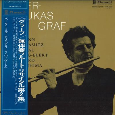 LP Record PETER-LUKAS GRAF - Unaccompanied Flute Recital Volume  24ML0001 CLAVES Japan Obi Classical Used