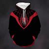Unisex Casual Loose Fit Long Sleeve Graphic Print Pocket Hoodie for Men and Women