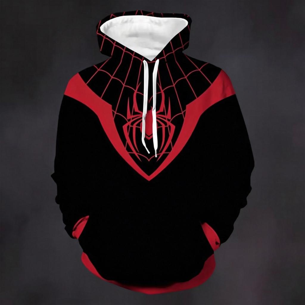 Unisex Casual Loose Fit Long Sleeve Graphic Print Pocket Hoodie for Men and Women