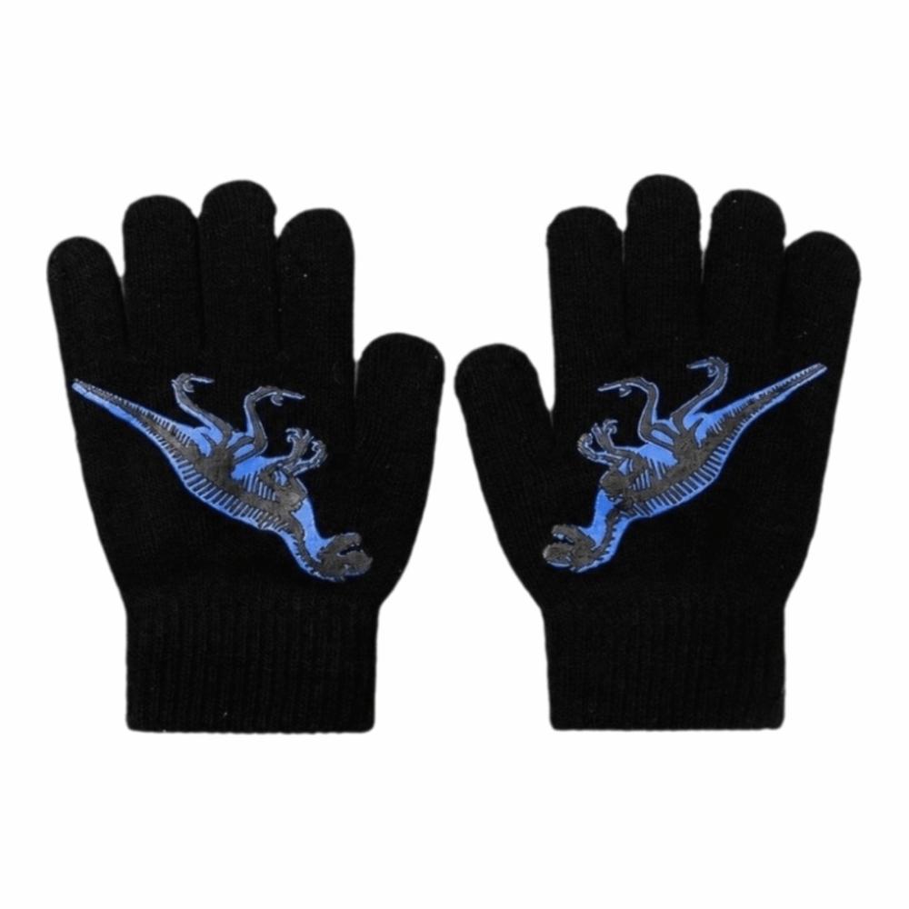 Thickened Kids Knitted Gloves Cartoon Print Thermal Gloves Children Winter Warm Gloves  Daily Wear