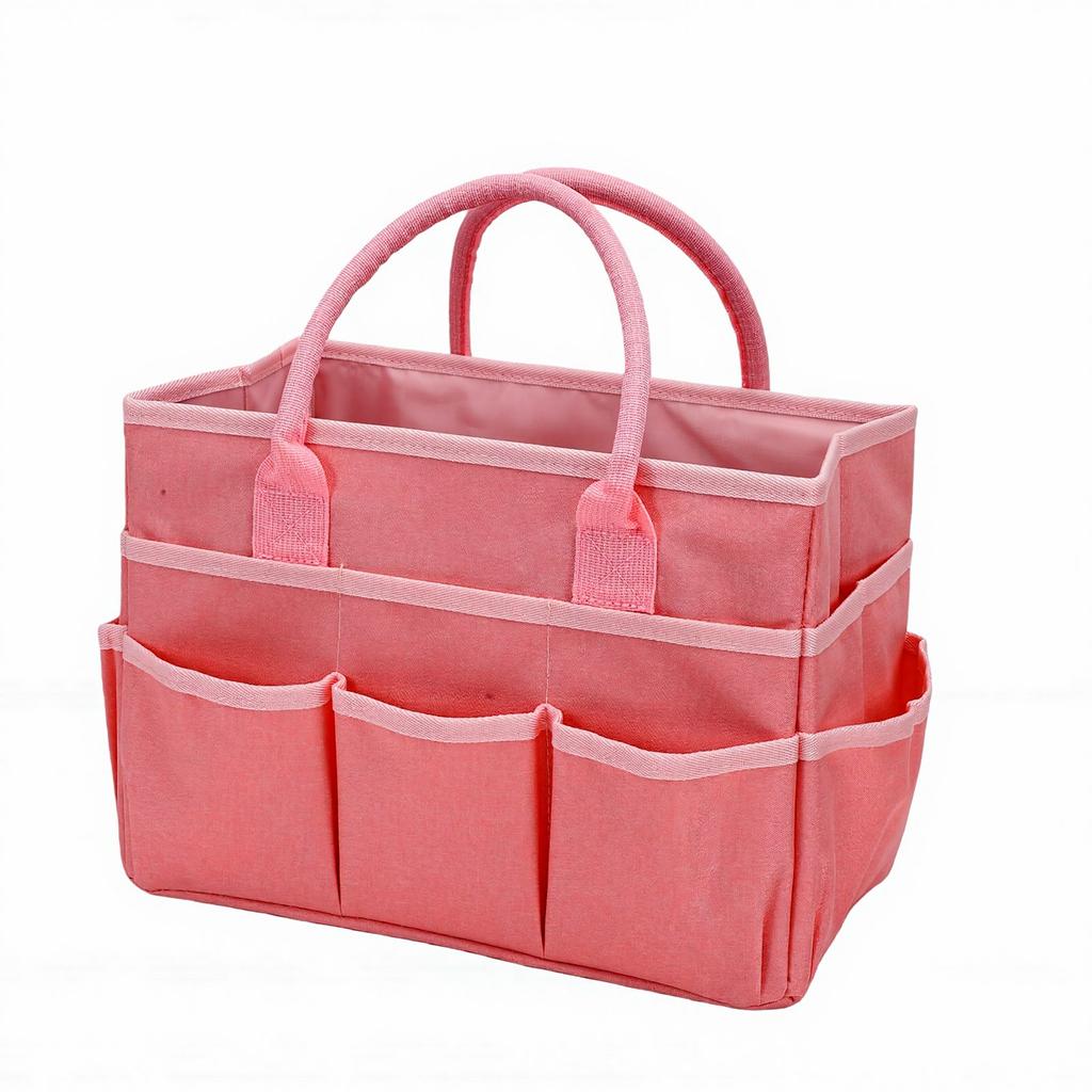 Craft Organizer Bag for Art Storage Oxford Cloth Multiple Pockets Sewing Bag for Scrapbooking School Office Supplies