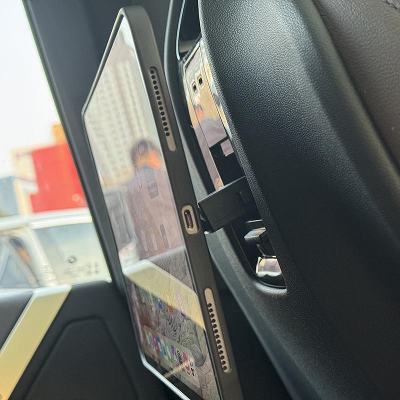 For BMW IX 2024 2025 2026 Car Rear Seat Multimedia Special Support Pad Phone Holder Accessories Trim