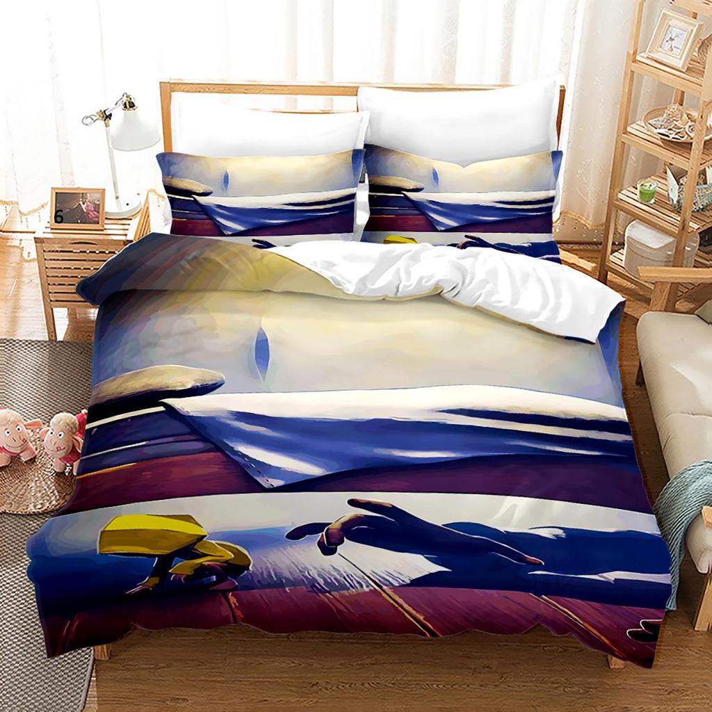 Little Nightmares Bedding Set Single Twin Full Queen King Size Bed Set Adult Kid Bedroom Duvet Cover Sets 3D Anime Bed Sheet Set