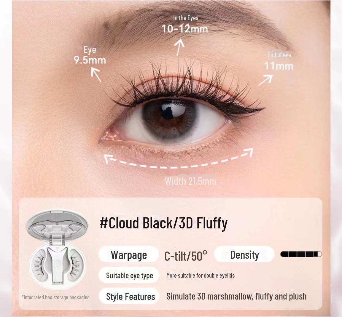 

WOSADO Yuetong 2.0 Набір магнітних вій - М які, Густі, Довгі C-завиток, Без клею.