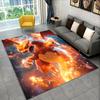 Cartoon Charizard Pokemon Non-Slip Area Rug for Living Room,Bedroom,Playroom,Soft Carpet Floor Mat Home Decor Rug Kids Room
