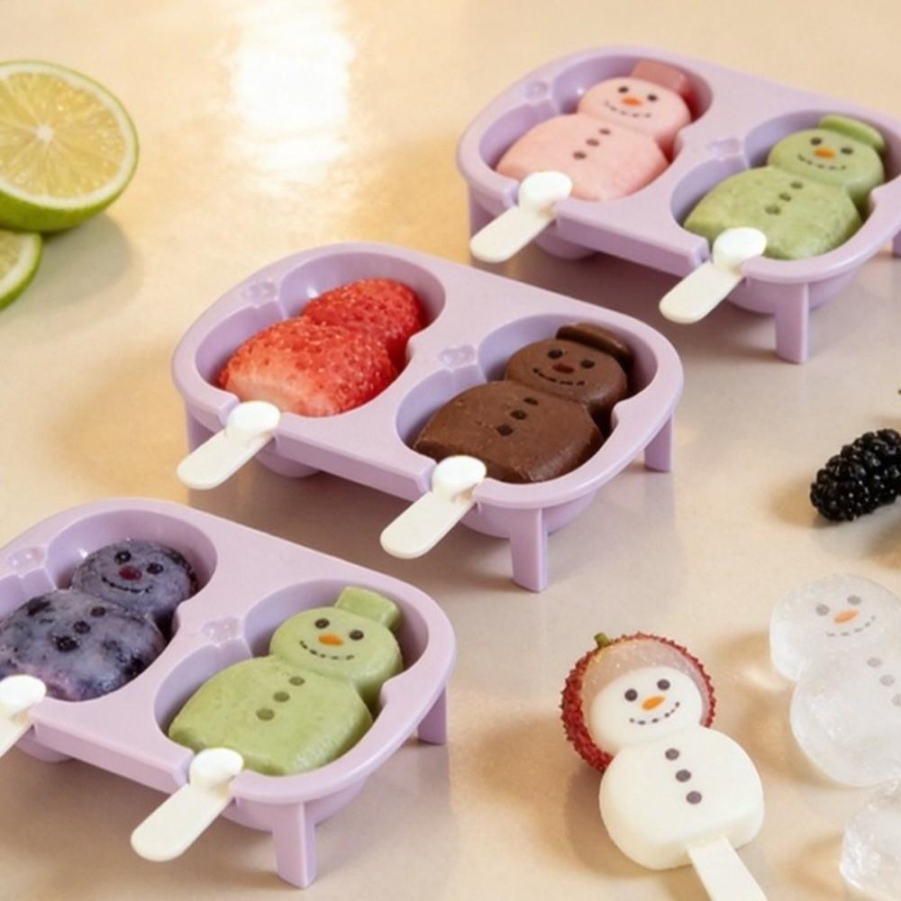 With Lids Ice Lolly Mold With Sticks Ice Cream Maker Molds Food Grade Ice Cube Tray Kitchen Tools